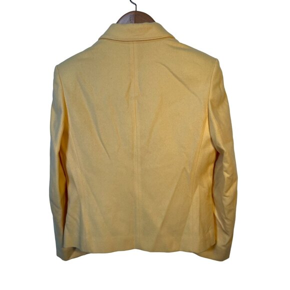 Vintage Warranted to be Pendleton Pastel Yellow Wool Blazer - 100% Virgin Wool J - Picture 2 of 7